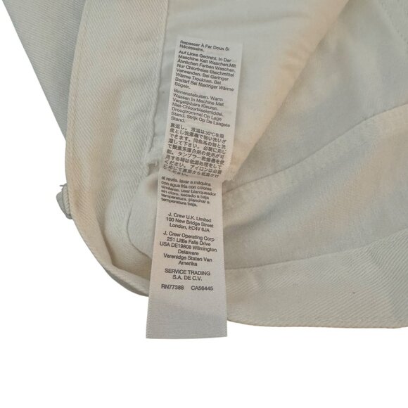 Madewell Relaxed Denim Shorts Women's Mid Rise Button Fly White, Size 32 NWT - Picture 8 of 12